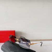 Gold Metal Grey Lens Mens Rectangle Sunglasses 0271S Glasses...