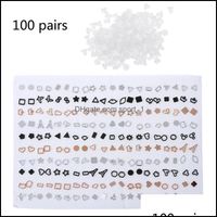 Stud Earrings Jewelry 100 Pairs Assorted Styles Polymer Clay...