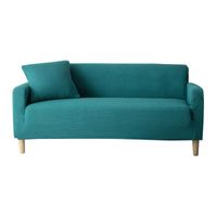椅子は、リビングルームの弾性家具ソファスリップカバーの長いコーナーストレッチチェア用の青い灰色のl字型ソファカバー