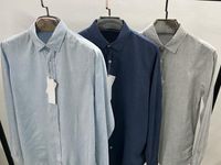 قمصان لباس الرجال عالية الجودة Homme التمساح أعلى 100 ٪ من القطن camisa maschulina الرجال طويلة الأكمام