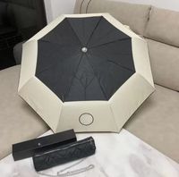 Impressão de guarda -chuva elegante de designer adequada para sol chuva para mulheres parasols menina dobra guarda -chuvas idéias de presentes