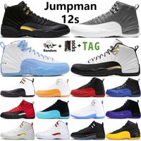 2022 Jumpman 12 High OG Stealth Black Taxi 12s Mens Basketball Shoes Fettily University University Blue Dark Concord Twist Fiba Men Sports Women Sneakers Size 13