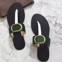 2022 Hausschuhe Damen Designer-Folien stilvolle Prise F￼￟e Pantoffeln Klassische Muster Sandale T Form Folie Plattform Sandalen mehrfarbig und unten