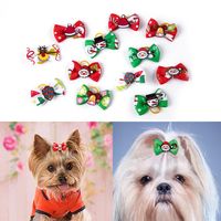 Dog Apparel 5-Pcs Christmas Hair Accessories Bows Vacation Party Grooming For Small Products