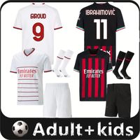 22 23 GIROUD Adult Kids kit soccer jersey IBRAHIMOVIC KESSIE...