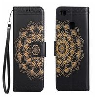 Flip Cover для Huawei P9 Lite Case Luxury Leather Wallet Court Court Cressical Flower for Huawei P9 Lite Case Flip Cover224c