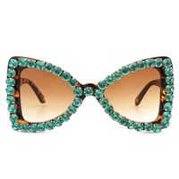 Sunglasses Oversized Retro Diamond Studded Women Cat Eye But...