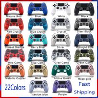 Factory Wholesale 22 Colors In Stock Wireless Bluetooth Controller for PS4 Vibration Joystick Gamepad Game Controller Play Station With Retail Box DHL PS5
