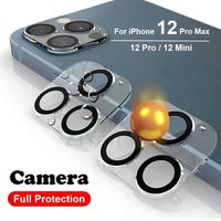 İPhone 13 için 9H Kamera Lens Temperli Cam Koruyucu 12 Mini 11 Pro Maks Maksimum Arka Kamera Film Ekranı Tam Kapak 3D Paketsiz