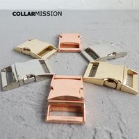 10pcs lot Metal side release curved buckles durable hardware strong security lock dog cat collars diy parts Zinc Alloy 3 kinds2696