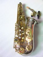 كوكب المشتري JAS 1100SG جديد EB Alto Saxophone النحاس النحاس المطلي بالنيكل المطلي بالولاية الذهب