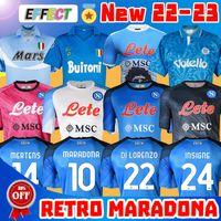 2020 2021 Serie A Napoli Napoli Retro DIEGO Maradona Futbol Formaları 20 21 86 87 88 89 91 93INSIGNE Çocuk Kiti Camiseta Futbol Formaları Soccer Jerseys