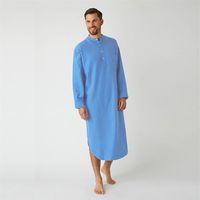 Men's T-Shirts Men Muslim Gowns Jubba Thobe Arabic Islamic Clothing Middle East Arab Abaya Dubai Long Robes Traditional Kafta248I