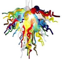 Pendant Lamps Modern Chandeliers Light Colorful Art LED Pendant-Lamps Hand Blown CE UL Murano Glass Chandelier for Home Decor297f