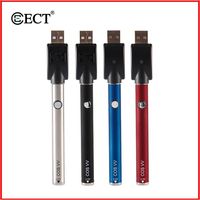 ECT COS VV 450mAh Battery Kit Preheat Adjustable Voltage 510 Thread With USB Charger Black Blue Sliver 3 Colors Optionala48186a