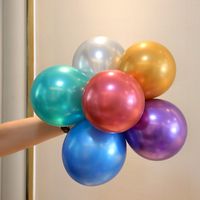 Metallic Multicolor Balloons 5 inch 50pcs lot Thick Latex Chrome baloon for Birthday Family Wedding Party Baby Shower Decoration Supplies 50Lots