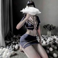 Nxy Sexy Sexy Lingerie Cosplay Airline Stebredess Hip Prap юбка