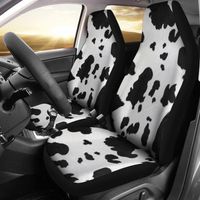 Автомобильное сиденье покрывает коровье фермер (набор 2) Универсальный фронт и аксессуар для внедорожника.