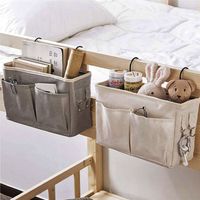 Portable Baby Care Essentials Hanging Organizers Crib Storage Cradle Baby Crib Organizer Diaper Bag Linen Baby Bed Accessories 220531
