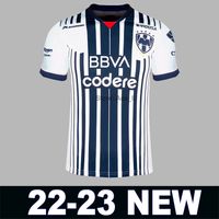 Novo 22 23 Clube mexicano Umas Rayados de Monterrey Jersey de futebol 2022 2023 México Liga MX 75º aniversário Camiseta de Futbol Cirche de futebol