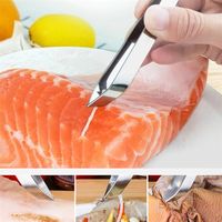 1 pc pincettes en acier inoxydable Pincer Clip Puller Remover Tongs Fish Os Plancez Clamp Cuisine Gadgets Tools de fruits de mer 220727