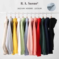 2022 Autumn and Winter Thick Fleece 320g Mens Hoodies Solid ...