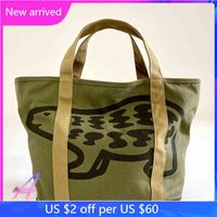 Bolsa hecha por humanos Made Human Polar Bloked Canvas Bag Bag de alta capacidad Moda Human Fashion Bolse T220803