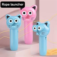 Rope Launcher Thuste Hélice Toys Cute Cat String Controller Corde Floating Novelty Novelty Extérieur ToyXmas273R248Q
