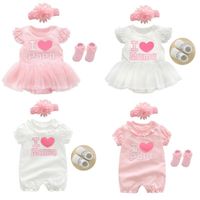 Girl's Dresses Born Baby Girl & Clothes 0 3 6 9 Months 1 Year Old Party Dress Summer Set Pink Princess Roupa BebeGirl's