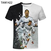 Cristiano Ronaldo Dos Santos Aveiro5 estilo de verão Homens homens garotos camiseta Cool Tops 3D Fashion Casual 220712