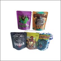 Sacs d'emballage Office School Business Industrial Gorilla Glue 5 Designs Baggies Edibles 3.5g Trufflez M DH4XN
