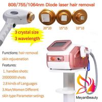 808nm диодный лазерный станок для омоложения кожи для удаления волос 3 Wavelengt 755 1064 808 Оборудование