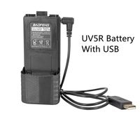 Baofeng UV 5R Walkie Talkie Battery 7 4V 3800mAH Large pour Baofeng UV5R Battery UV 5RA UV 5RE DM 5R UV5RE USB Charger 220728