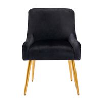 Meble do salonu nowoczesne aksamitne krzesła akcentujące krzesła boczne z ramię metalowe nogi klubowe sypialnia biuro studiów