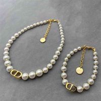 60% OFF 2022 New Fashion Designer Jewelry necklace clavicle chain women's light luxury <strong>pearl bracelet</strong>