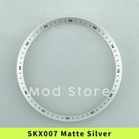 Kits d'outils de réparation skx007 / srpd Chapter Ring Fashion Matte Silver 60 Minutes Index Alloy