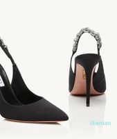 Luxury Designer Love Link Sandals Shoes For Women Crystal- em...