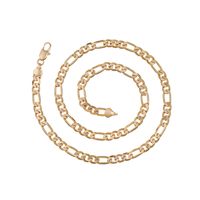 140N 45 cm x 6 mm de moda 18k colares de corrente em ouro para homens de cobre livre de níquel de níquel de homens