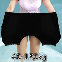 Bragas para mujeres 150 kg de talla grande pantalones glosados ​​altos patas anti -roces para mayor seguridad de mujeres