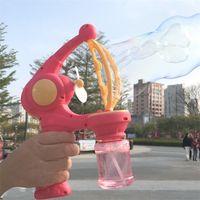 Bubble Gun Blowing Soap Bubbles Machine Automatic Toys Summe...