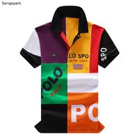 Polo chemise pour hommes Style de mode avec broderie Polos Design Horse pour Serige Park Européen Taille de grande taille pour Homme Vêtements 220329