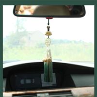 Zauber der ungezähmte Lotus Taille Anhänger hölzerne geschnitzte Bodhi Perlen Quastenhandwerk Fund Home Auto Hanging Decorationcharms