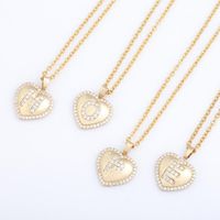 Pendant Necklaces Womens Jewelry Name Initials Heart Necklac...