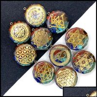 Andções de jóias de jóias componentes sete pingente de pedra natural chakra requintado dhzpe sagrado dhzpe