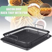 Copper Baking Tray Oil Frying Baking Pan Nonstick Chips Basket Baking Dish Grill Mesh Kitchen Tools 220601