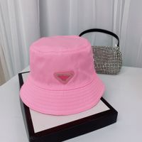 Designer Women's Luxury Fisherman Cappello Bucket Cappello Bright 7 Color Flat Top Cappelli Brim Brime