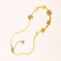 Chapa de gargantilha para mulheres Chain de gargantilha 18K Gold banhado aço inoxidável designer de letra de letra de letra pendente Jóias de casamento acessórios ZG1495