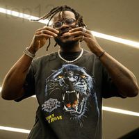 T-shirts Designer Present Panther Head Wash T-shirt UUW9