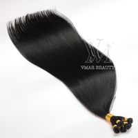 VMAE European Black Hair Wefts Single Donor Double Drawn 100g Russian Remy Virgin hand-tied Habit Method hand tied handtied Weft H244a