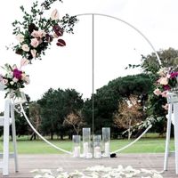 Decoração de festa 1,8m anel de balão grande grande arco arqui arquço suporte garland fundo flor quadro redondo